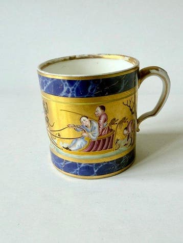 Sevres - Jean-Jacques Dieu (painter) - Beker - Porselein