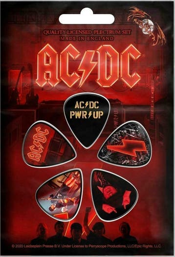AC/DC Plectrum PWR UP 5-pack officiële merchandise, Ophalen of Verzenden, Nieuw, Gebruiksvoorwerp