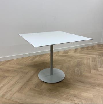 kantinetafel (hxbxd) 74x90x90 cm, licht grijs, Ophalen of Verzenden, Gebruikt, Bureau