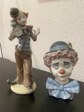 Lladró - Lladró - Beeldje, Payasos - 21 cm - Porselein, Antiek en Kunst, Antiek | Glas en Kristal