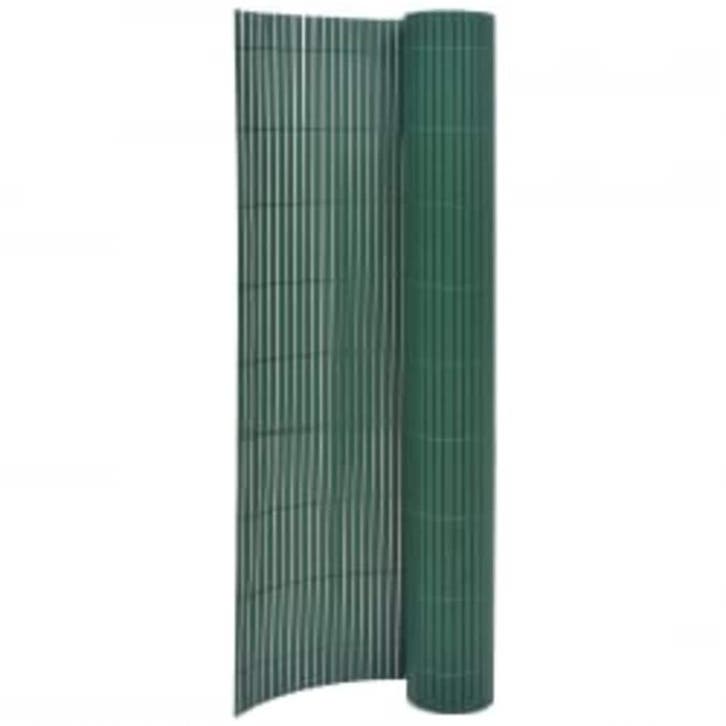 vidaXL Tuinafscheiding dubbelzijdig 90x400 cm groen, Tuin en Terras, Schuttingen, Nieuw, Kunststof, Minder dan 1 meter, Verzenden