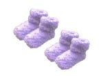 2 paar Meisjes Babysokken - One size - Paars, Verzenden, Nieuw