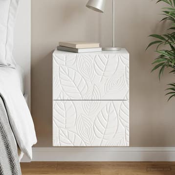 vidaXL Wandbeugel Bedkast Hoogglans Wit 34,5 x 33 x 40 cm, Minder dan 45 cm, Verzenden, Nieuw, Minder dan 55 cm