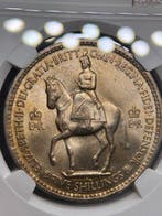 Verenigd Koninkrijk. Elizabeth II. 5 Shilling 1953 NGC MS65