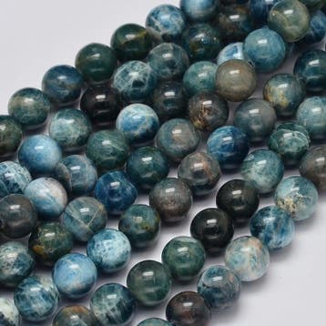 10 x  edelsteen kraal van Apatite 6mm gat ca: 1mm (Kralen), Ophalen of Verzenden, Nieuw, Kraal