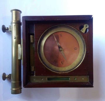 Antieke topografische kompas - Circumferenziere 1860-1880