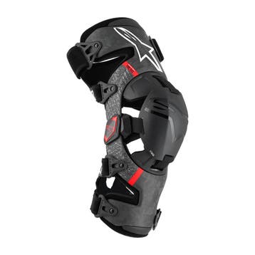 Alpinestars Supertech RK-10 Plasma Kniebrace Set Zwart Rood, Motoren, Verzenden, Nieuw met kaartje, Heren, Alpinestars