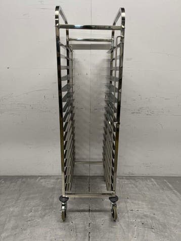 RVS Regaalwagen Platenwagen 16 x 60/40 cm 173 cm Horeca, Zakelijke goederen, Ophalen of Verzenden, Nieuw in verpakking