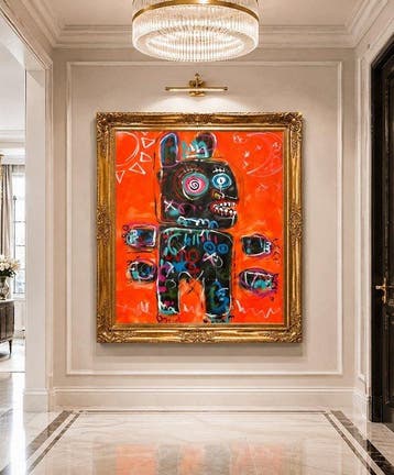 Timo Wedell - Vibrant Energy Unleashed - XL- Basquiat Style