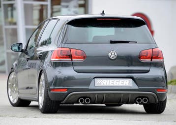 Rieger diffuser met 2 dubbele finnen | Golf 6 Cabrio | Golf, Verzenden, Nieuw, Volkswagen