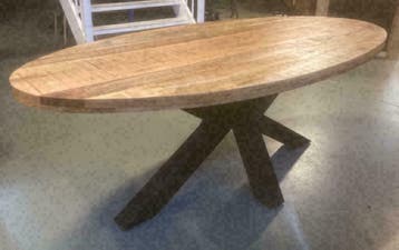 EETTAFEL ROND- OVALE- RECHTE  tafels goedkoopste van NL, Metaal, Rond, Nieuw, Ophalen of Verzenden