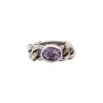 Witgouden ring met amethist van Bron Jewelry 14 karaat, Sieraden, Tassen en Uiterlijk, Ringen, Verzenden, Zo goed als nieuw, Goud