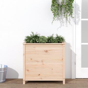 vidaXL Plantenbak 82,5x40x78 cm massief grenenhout, Verzenden, Nieuw, Hout, 60 cm of meer