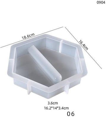 Siliconenmal 6hoekig 06 voor reageerbuis epoxy resin 16 cm, Ophalen of Verzenden, Nieuw