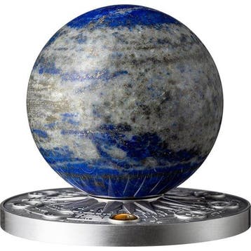 Ghana. 10 Cedis 2024 Earth - Solar System 2 oz Antique