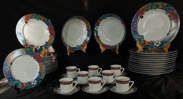 La Fine Royal - Tafelservies (43) - Sculptuur - Porselein