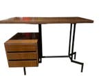 Bureau - fineerbekleed - Banket uit de jaren vijftig en, Antiek en Kunst