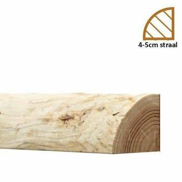 Douglas kwartronde palen geschild | Kopmaat 4/5 cm, Lengt..., Verzenden, Nieuw