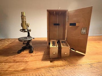 Monocular compound microscope - 8946 - 1910-1920 - Duitsland