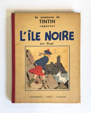 Tintin T7 - Lîle noire N&B (A5) - C - 2ème édition, Nieuw
