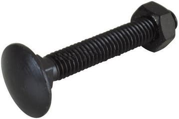 slotbout met moer din603/555 staal zwart pass m8x50, 100..., Nieuw
