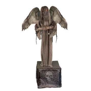Halloween Decoratie Demonische Engel Op Grafsteen 168 Cm, Verzenden, Nieuw, Overige typen