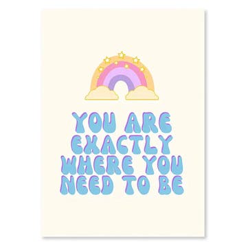 Preppy Posters - 40x60cm - You are exactly where you need to, Verzamelen, Overige Verzamelen, Verzenden, Nieuw