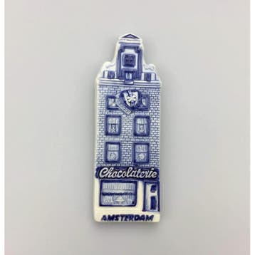 Magneet delftsblauw chocolaterie Amsterdam, Ophalen of Verzenden, Nieuw