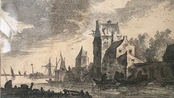 Johannes de Visscher (1633-1692) - Hollandse stad aan de