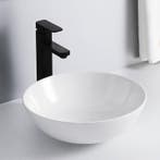 SALE - Luka 39 - Glans wit - Waskom -  -  - Keramiek -  Rond, Ophalen of Verzenden, Nieuw