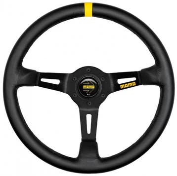Sportstuur MOMO 350MM Model 8 Leder, zwart, Ophalen of Verzenden, Nieuw