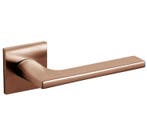 Olivari deurklink Lotus Q op rozet koper mat titaan PVD, Verzenden, Nieuw