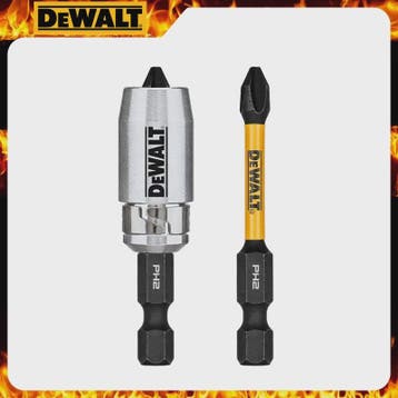 DEWALT FlexTorq PH2 Schroefbit & Magnetische Houder Set (2-d, Verzenden, Nieuw