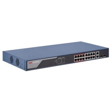 Hikvision DS-3E1318P-EI Smart Managed PoE Netwerkswitch –, Ophalen of Verzenden, Nieuw
