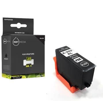 Geschikt Epson 202XL inktcartridge foto zwart hoge, Nieuw, Cartridge, Inktmedia