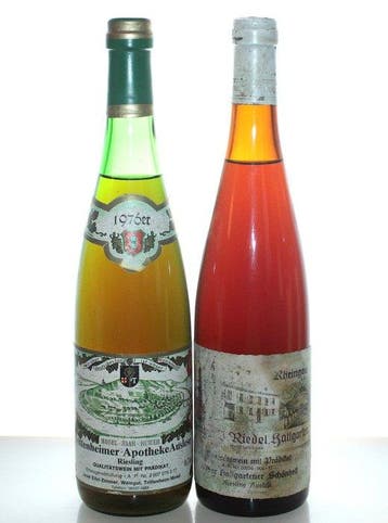 1976 Riesling Auslese: Trittenheimer Apotheke + Hallgartener, Verzamelen, Nieuw