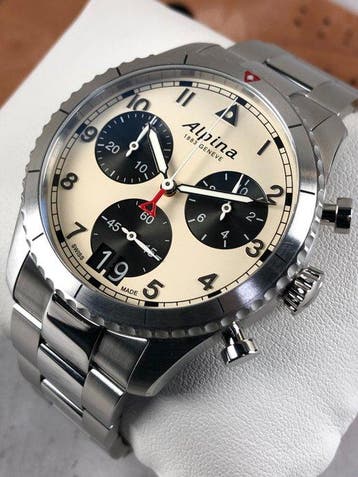 Alpina - Startimer Pilot Chronograph - Zonder minimumprijs -, Nieuw