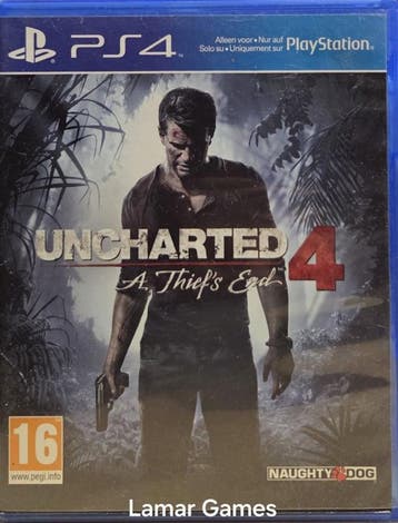 Uncharted 4 A thiefs End (ps4 tweedehands game), Ophalen of Verzenden, Zo goed als nieuw