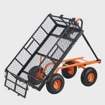 Robuuste Metalen Tuinwagen met 400/880lbs Capaciteit - Veelz, Verzenden, Nieuw