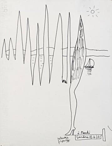 Maurice Henry (1907-1984) - Disegno surrealista, Antiek en Kunst, Kunst | Schilderijen | Modern
