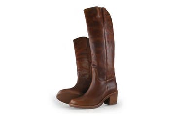 Shabbies Amsterdam Laarzen in maat 41 Bruin, Kleding | Dames, Hoge laarzen, Verzenden, Zo goed als nieuw, Bruin