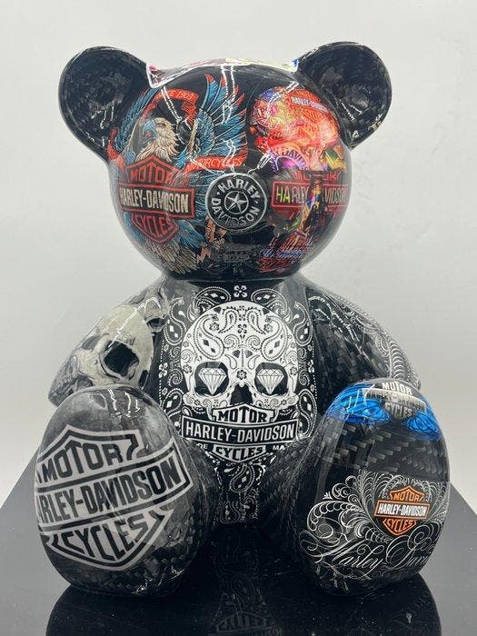 Naor - Teddy Harley-Davidson, Antiek en Kunst, Kunst | Designobjecten