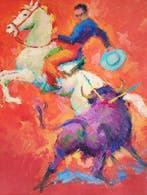 Jose María Tuser Vázquez (1919-1986) - Toreo a caballo