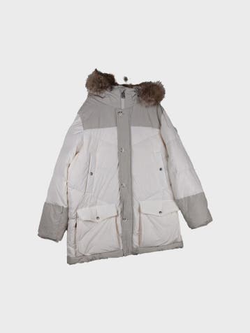 WOOLRICH Pufferjas Heren maat XL Crème, WOOLRICH, Beige, Maat 56/58 (XL), Ophalen of Verzenden