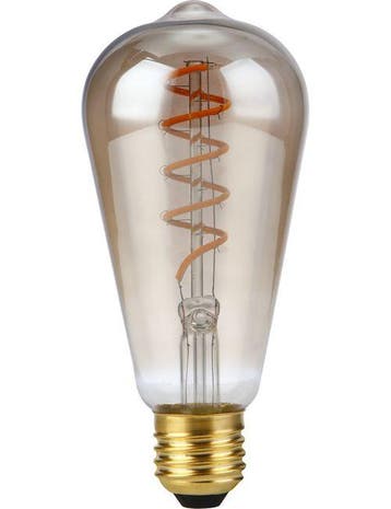SPL LED Rustieklamp ST64 E27 4W 200lm 2000K Goud Dimbaar, Ophalen of Verzenden, Nieuw