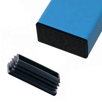 Plastic stoelpootdop (intern, rechthoek, 44-49-50, zwart) [, Ophalen of Verzenden, Nieuw