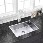 Spoelbak + Droogrek | Wasbak | Gootsteen | 74x44x20cm | RVS, Verzenden, Nieuw