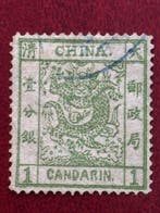 China - 1878-1949 1878 - Chinese postzegel, grote draak, 1, Postzegels en Munten, Gestempeld