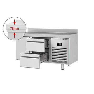GGM Gastro | Koelwerkbank PREMIUM PLUS - 1468x600mm - met 1, Verzenden, Nieuw in verpakking, RVS Meubilair