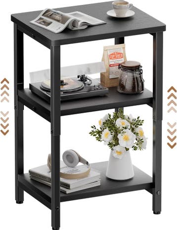 Nachtkastje - Bijzettafel - Opbergkastje - 60x30x37 cm - Zwa, Huis en Inrichting, Verzenden, Zo goed als nieuw